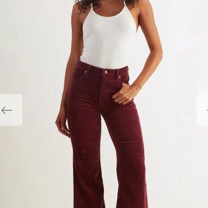 Rollas East Coast Flare Corduroy Bordeaux 31